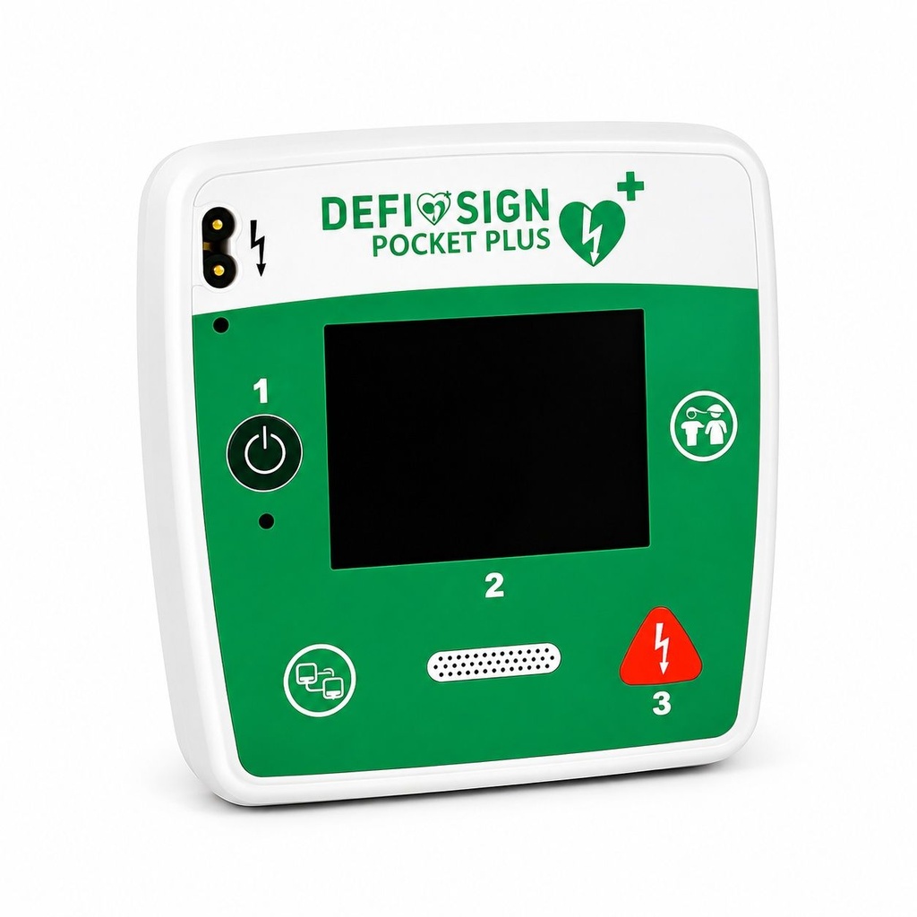 Defibrillator Defisign Pocket Plus Defi Halbautomat von Schiller Italienisch