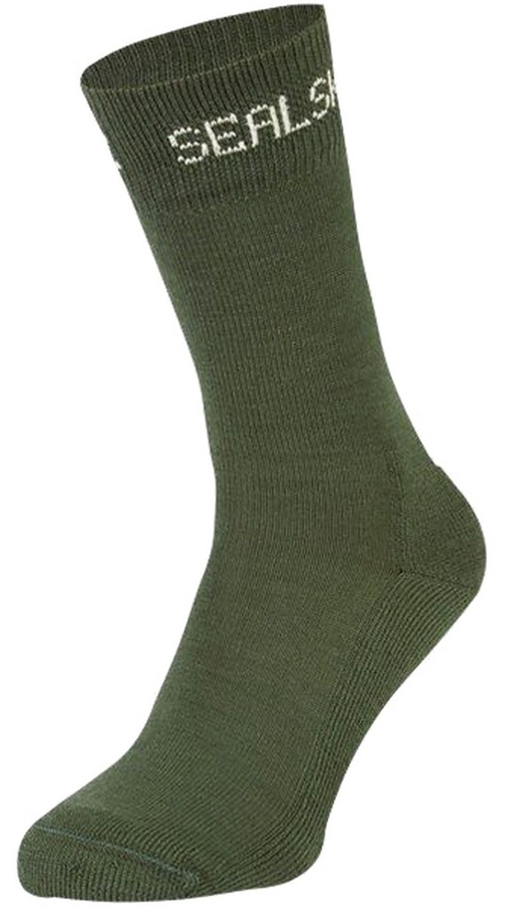 SealSkinz Suffield - tolle Merino- Socken für kalte Tage - oliv - L