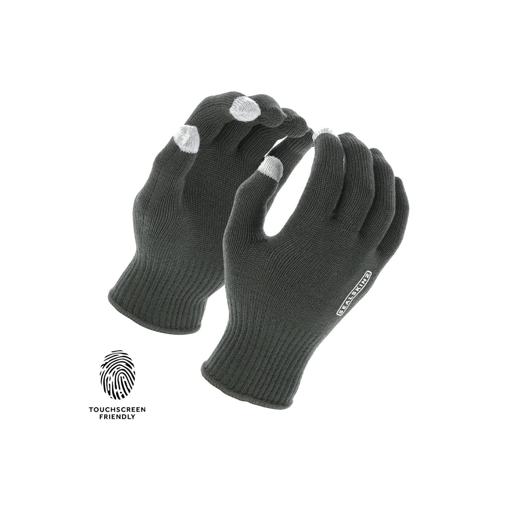 SealSkinz Hanworth - Woll-Handschuhe aus Merino mit I-Touch - schwarz