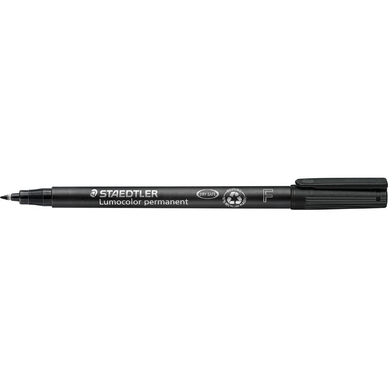 Städtler Schwarzer Marker mit dokumentenechter Tinte