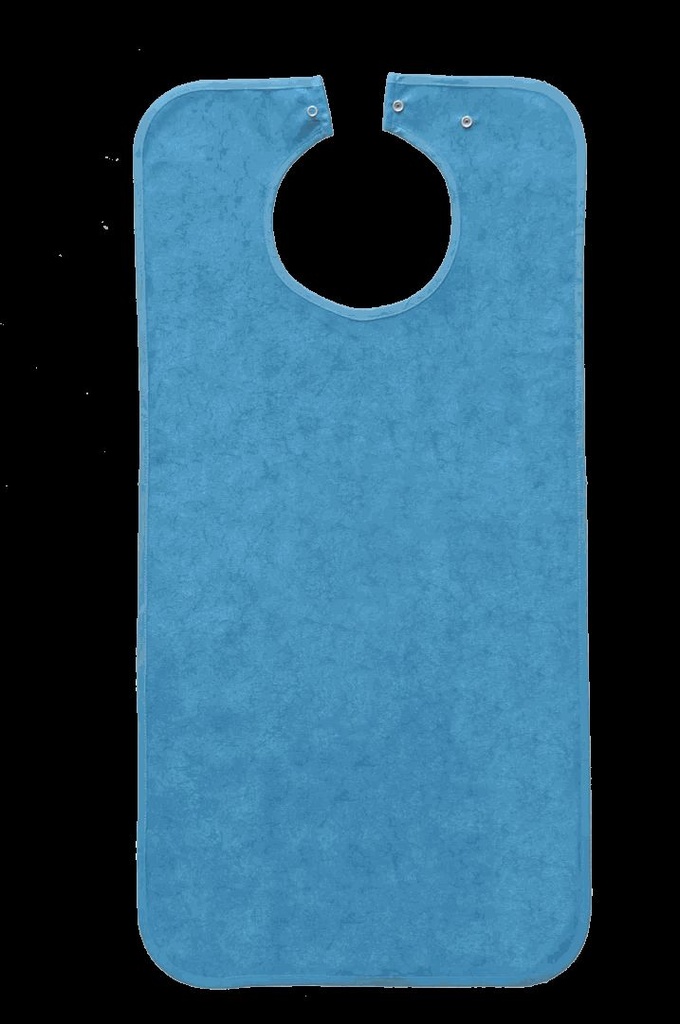 Ess-Schürze extra lang - batikblau