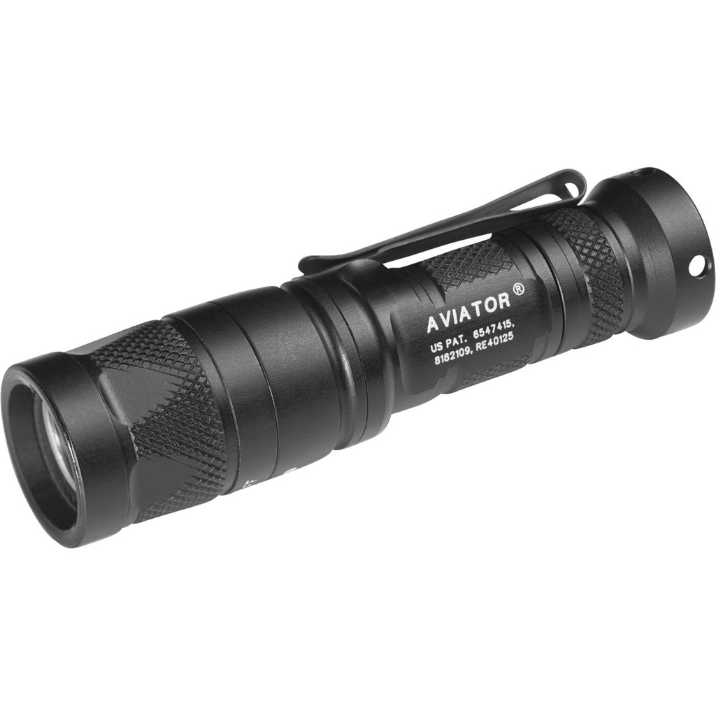 Surefire Lampe Mod. Aviator, Schwarz, Max. 250lm
