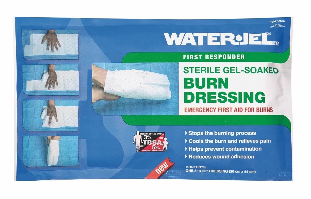 WaterJel HA First Responder Handkompresse, 20x55cm