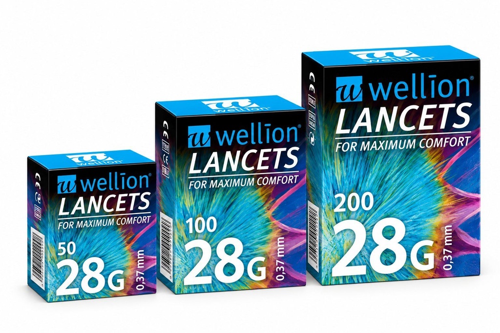 Wellion Lanzetten 28G - 100 Stück