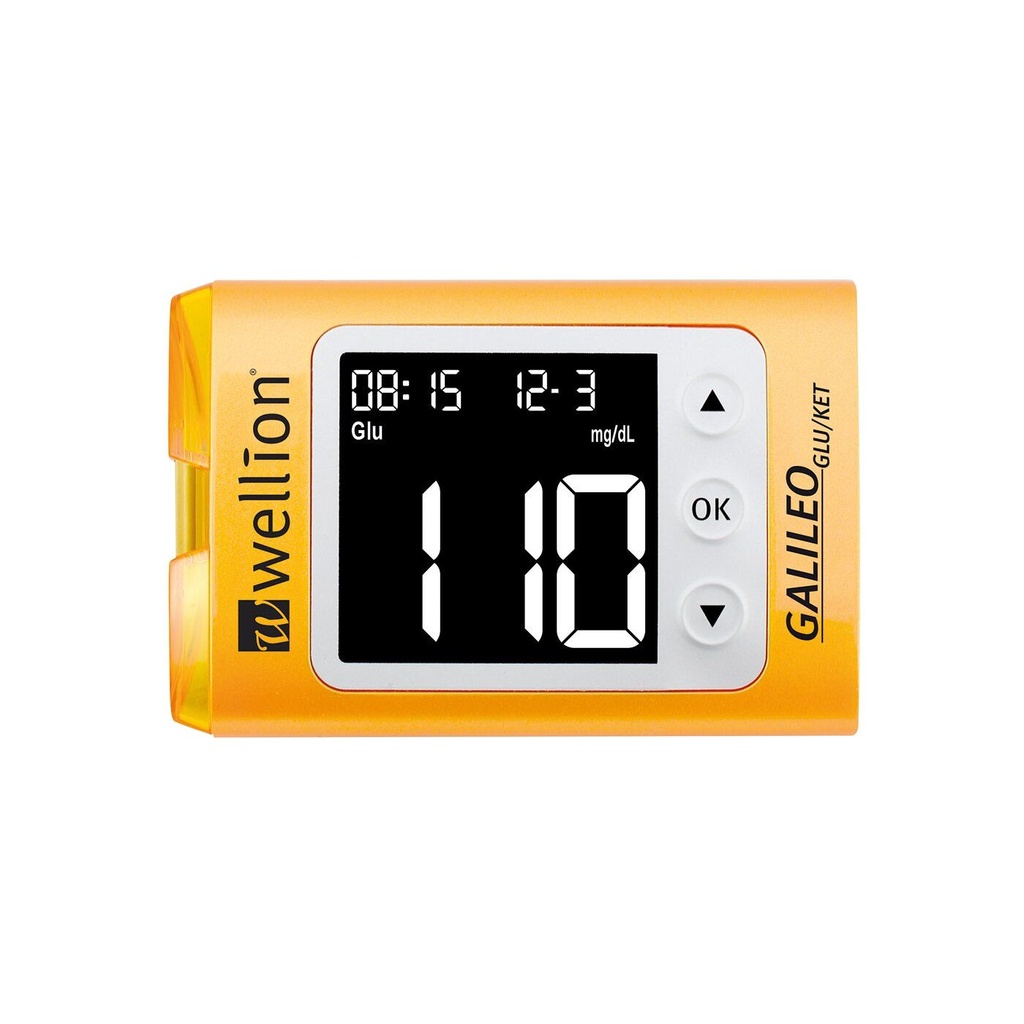 Wellion Galileo GLU/KET Blutzuckermessgerät SET mmol - gelb