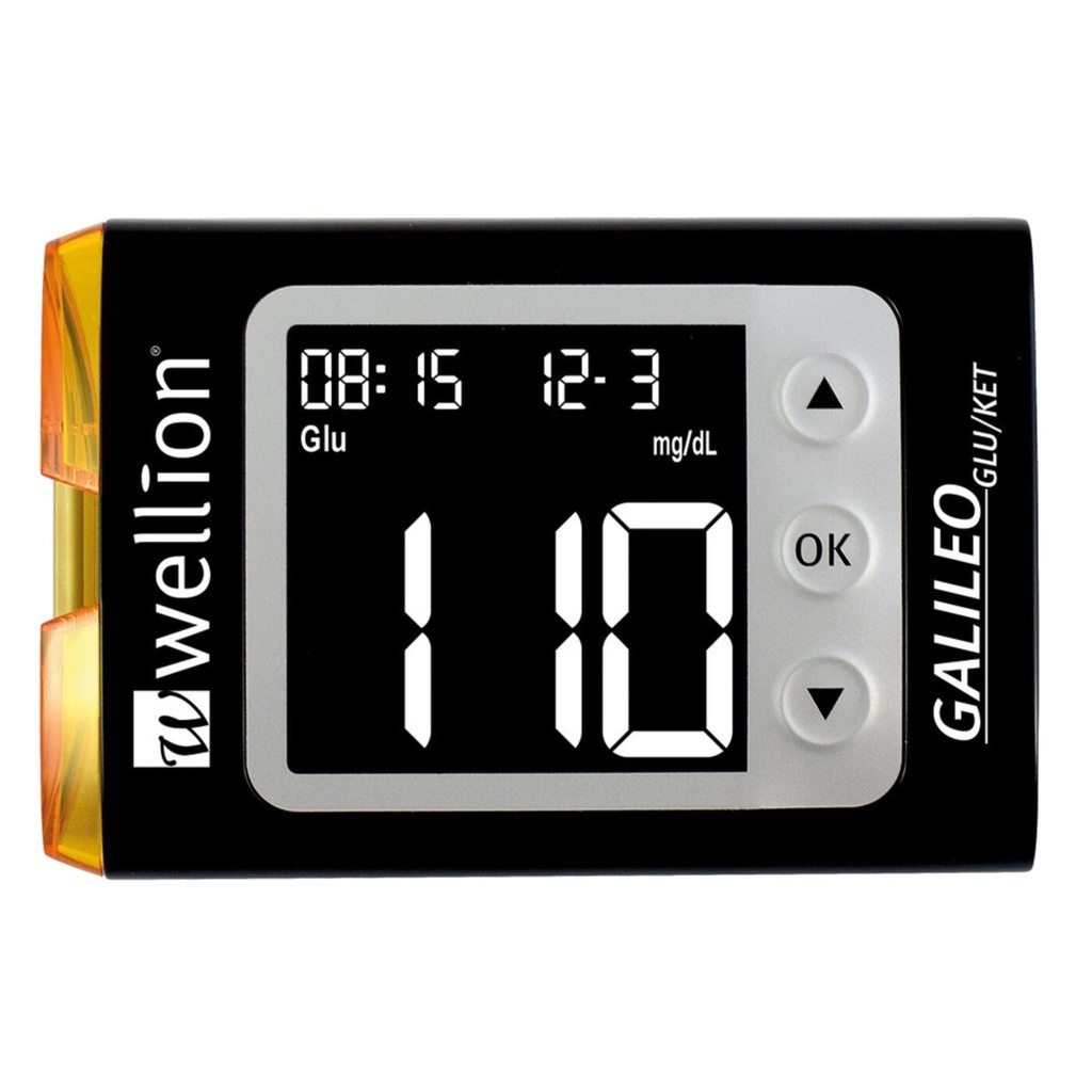 Wellion Galileo GLU/KET Blutzuckermessgerät SET mmol - schwarz
