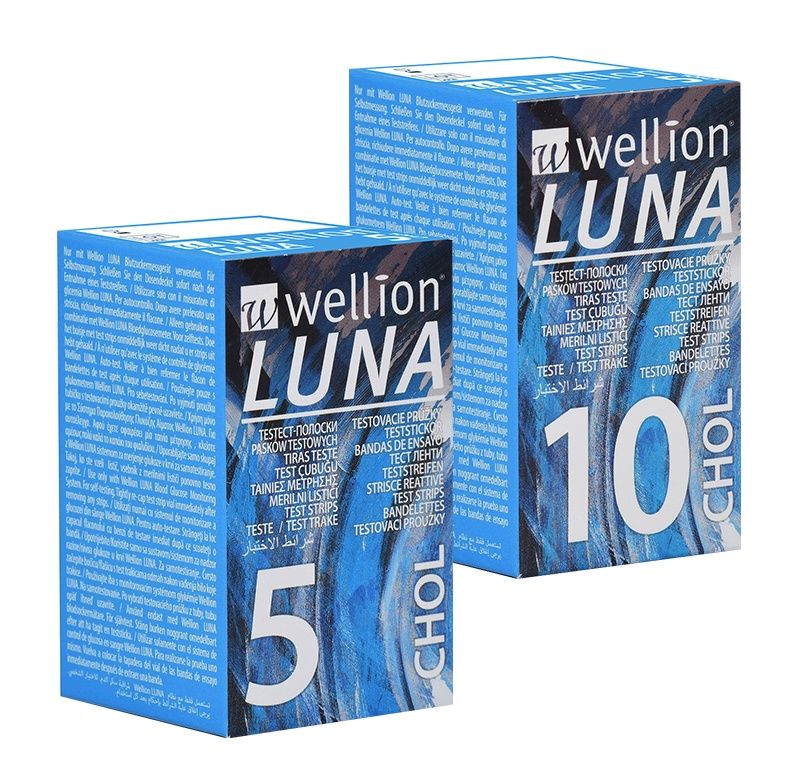 Wellion Luna Cholesterin-Teststreifen, 10Stk