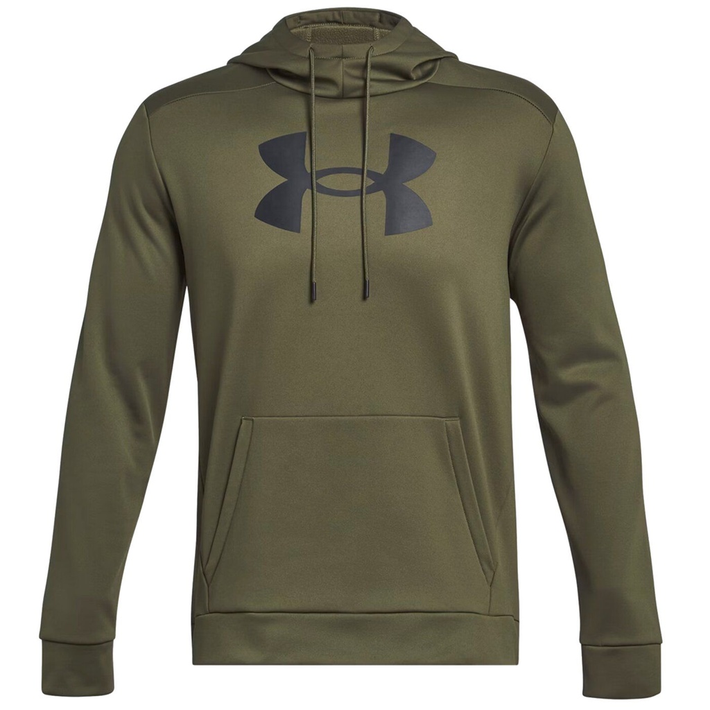 Under Armour Fleece Big Logo Hoodie - oliv - 3XL