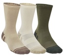 Under Armour Performance Tech-Crew 3er Pack Socken - braun - M