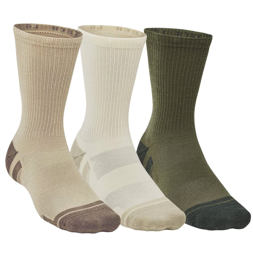 Under Armour Performance Tech-Crew 3er Pack Socken - braun - XL