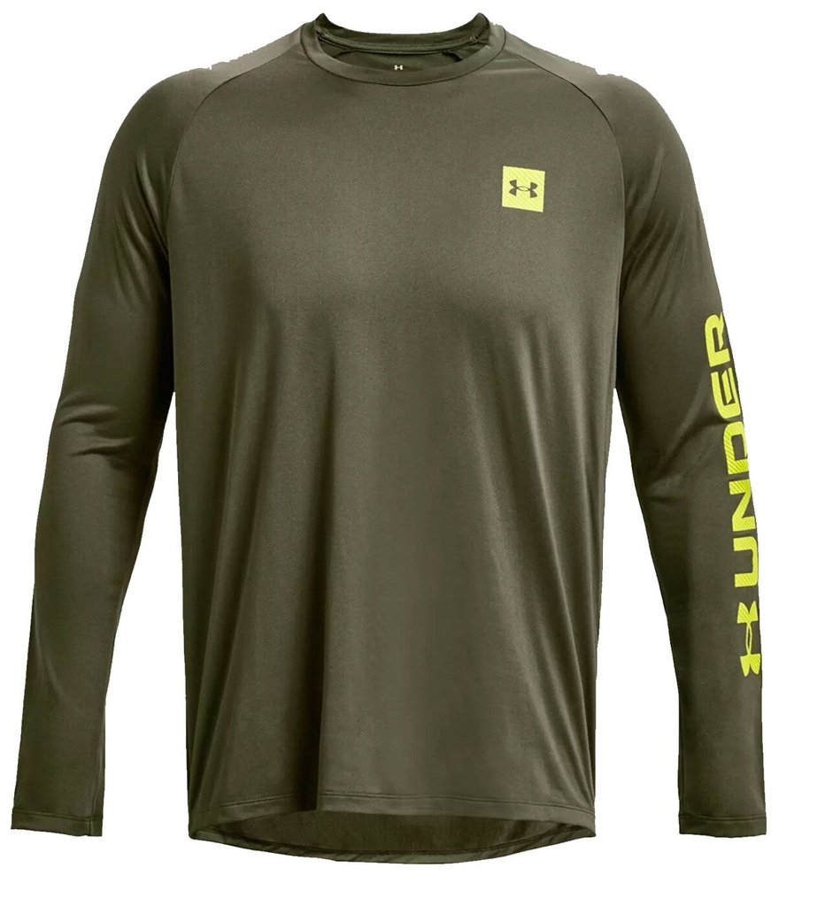 Under Armour Tech Print Fill Shirt - oliv - XL