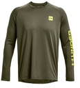 Under Armour Tech Print Fill Shirt - oliv - XL