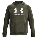 Under Armour Rival Fleece Logo Hoodie - oliv - S