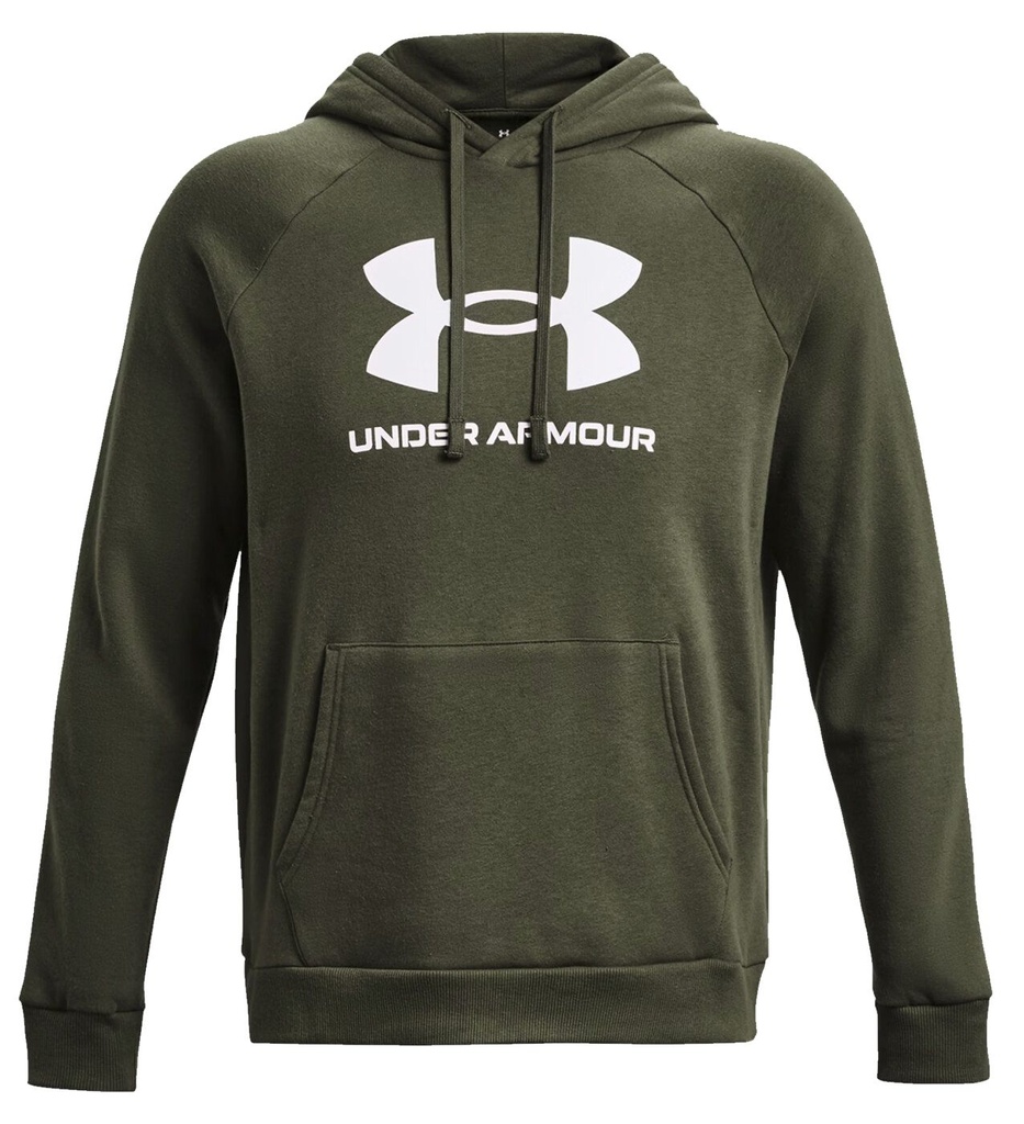 Under Armour Rival Fleece Logo Hoodie - oliv - XL