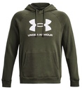 Under Armour Rival Fleece Logo Hoodie - oliv - XL