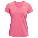 Under Armour Damen Tech Twist V-Neck T-Shirt - pink - L