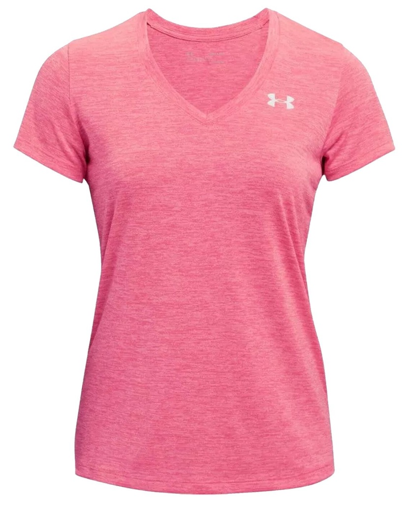 Under Armour Damen Tech Twist V-Neck T-Shirt - pink - S
