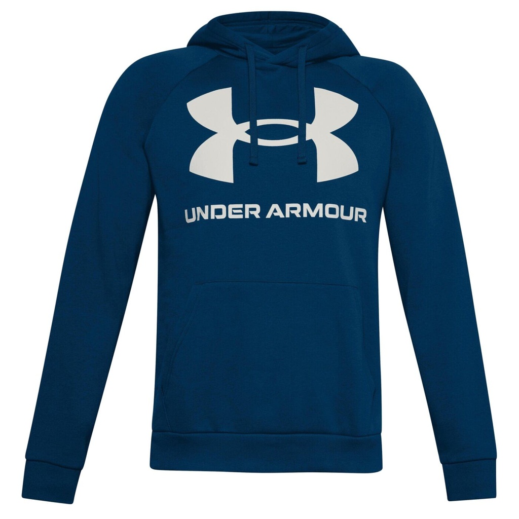 Under Armour Rival Fleece Big Logo Hoodie - navyblau - XL