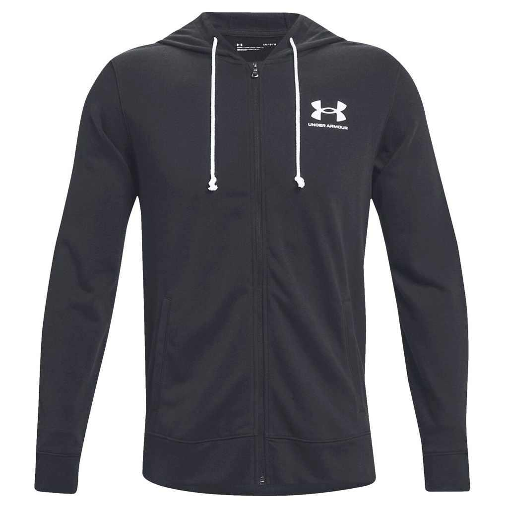 Under Armour Rival Terry Hoodie mit Zipper - schwarz - XL