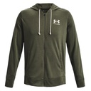 Under Armour Rival Terry Hoodie mit Zipper - oliv - XXL