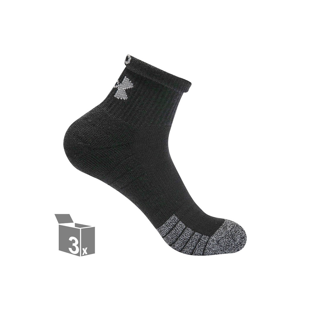 Under Armour Heatgear Quarter Performance Tech-Crew 3er Pack Socken - XL