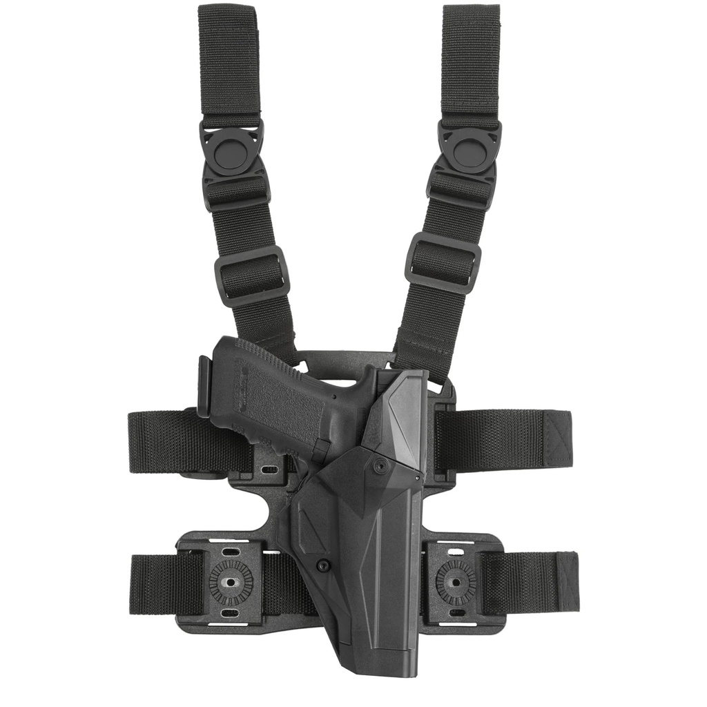 Vega Holster Oberschenkelholster Cama X Open Large Glock & Sig Sauer - schwarz - Glock 19/22/23/25/32/45
