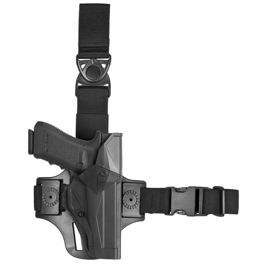 Vega Holster Oberschenkelholster Cama X Open Glock & Sig Sauer - schwarz - Glock 17/18/31/47