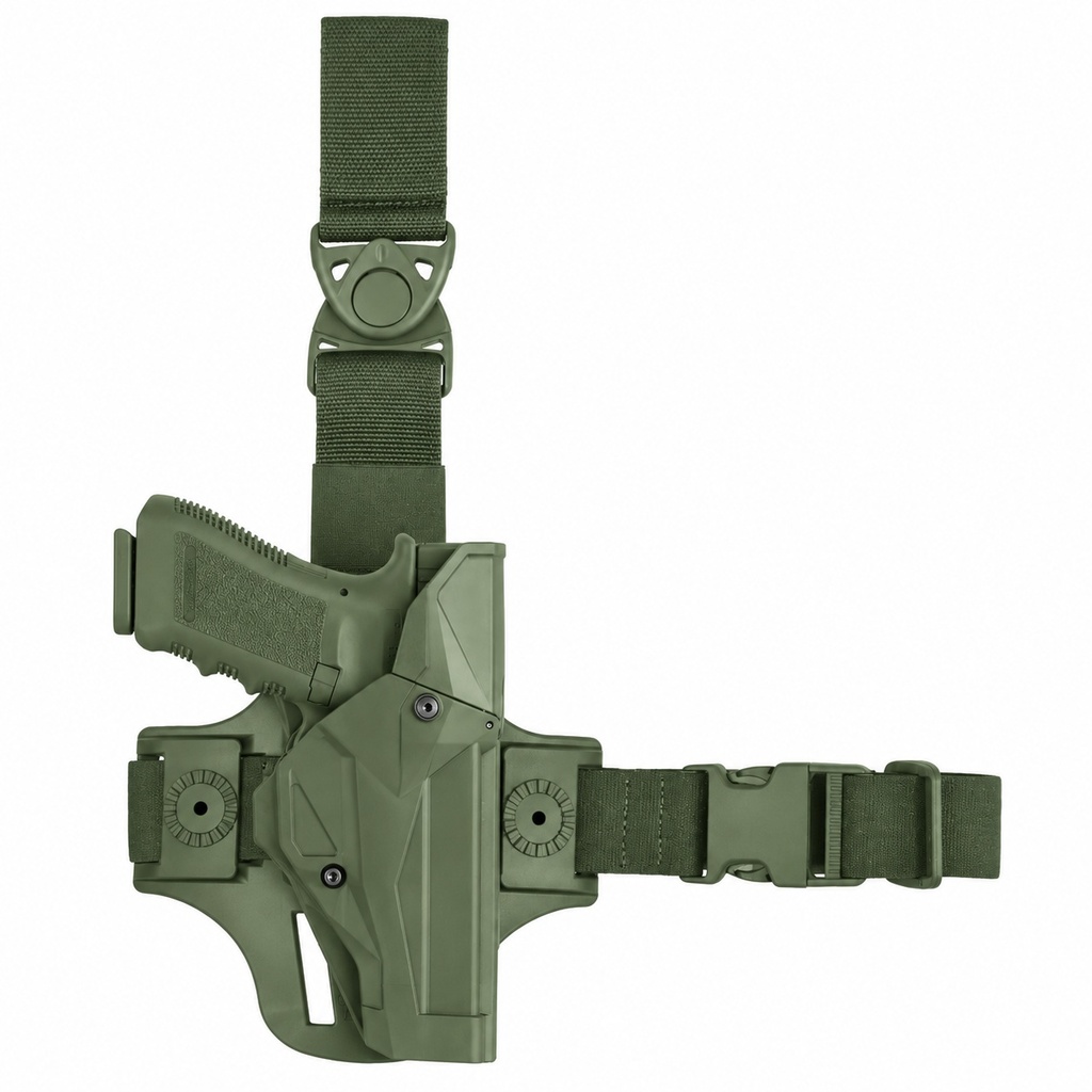 Vega Holster Oberschenkelholster Cama X Open Glock & Sig Sauer - grün - Sig Sauer P320 Compact