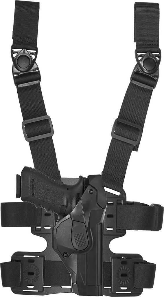 Vega Holster Oberschenkelholster Cama Large Beretta, Glock, H&K - schwarz - H&K SFP9/VP9