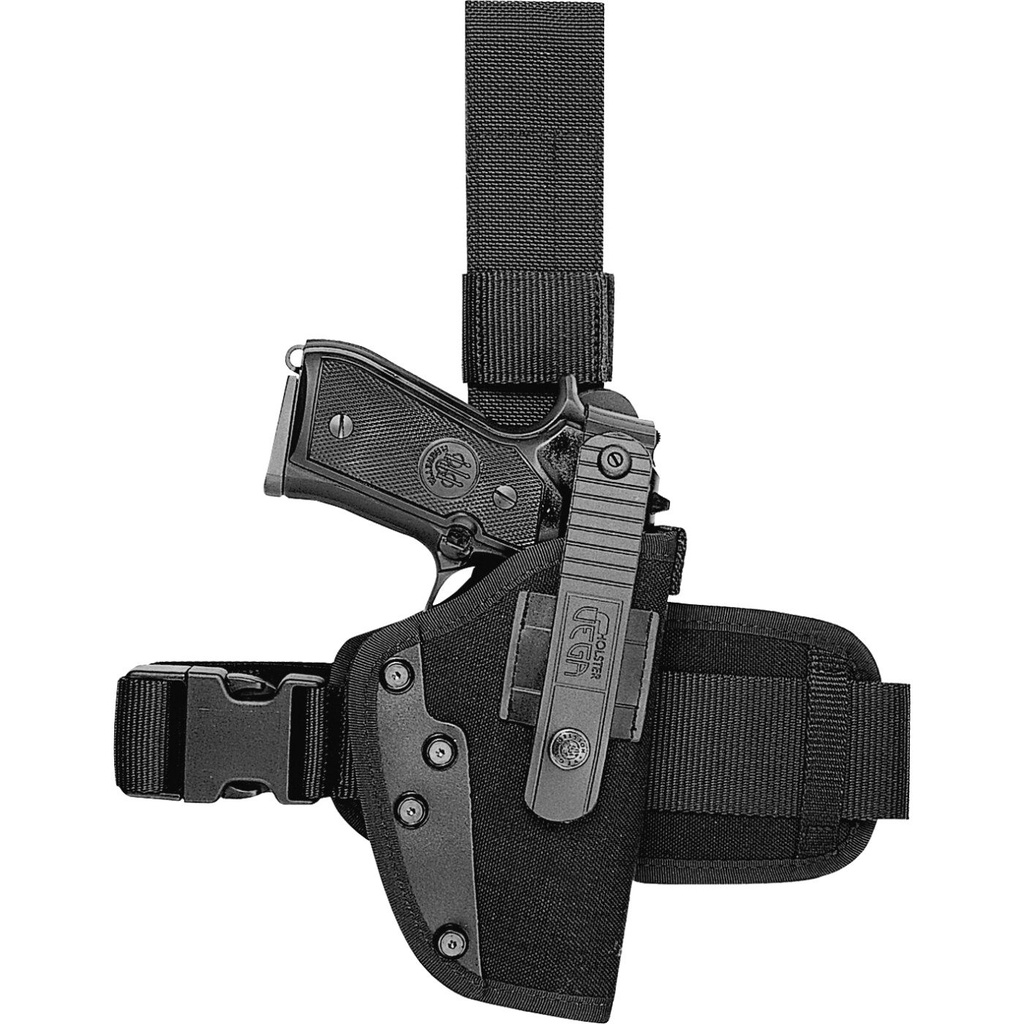 Vega Holster Oberschenkelholster aus Cordura für L/Auto, L/Auto Compact, M/Auto - schwarz - Sig S.228/229, B.8000, Glock 19