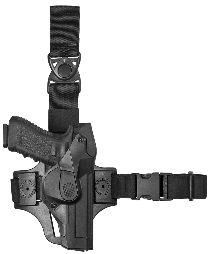Vega Holster Oberschenkelholster Cama Compact Beretta, Glock, H&K - schwarz - Beretta 92/98 FS