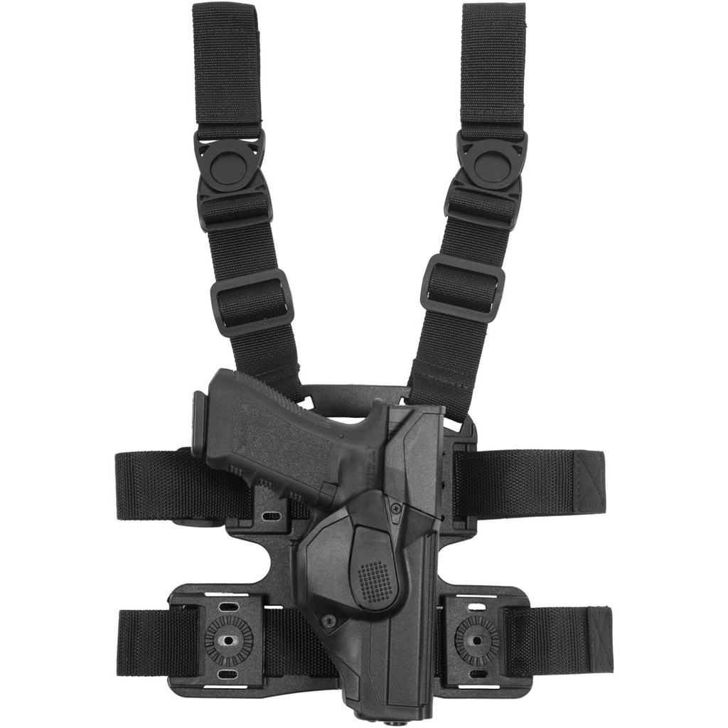 Vega Holster Oberschenkelholster Cama Open Large Beretta, Glock, H&K - schwarz - Beretta 92/98 FS