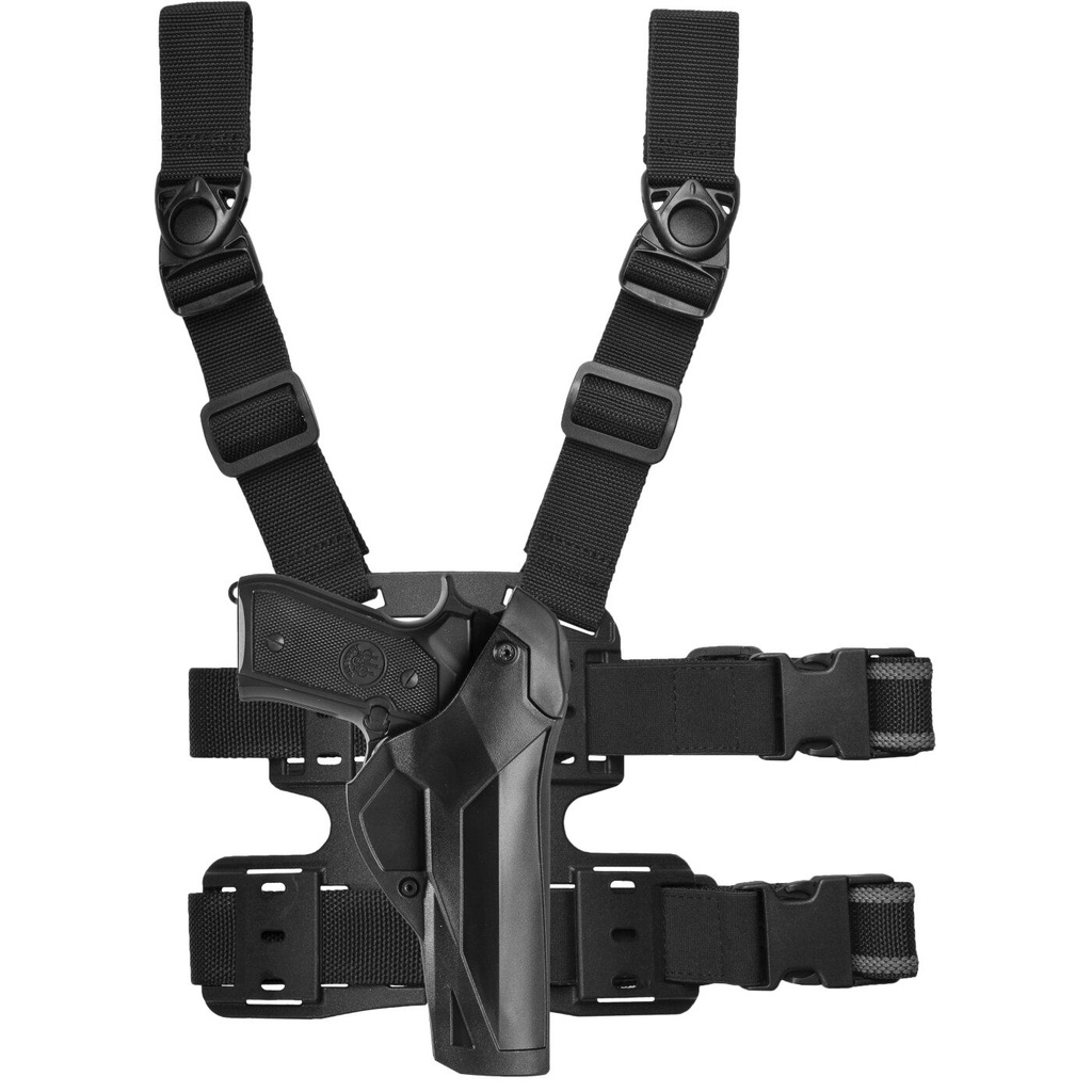 Vega Holster Oberschenkelholster Cama All One Large  Glock & Beretta - schwarz - Glock 17/18/22/31/37