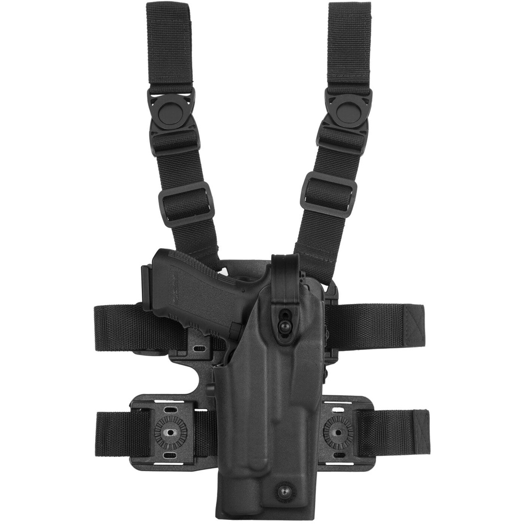 Vega Holster Oberschenkelholster Quantum für Glock, Beretta, Sig Sauer - schwarz - Beretta APX+S.X300/StreTLR1/2 e sim.