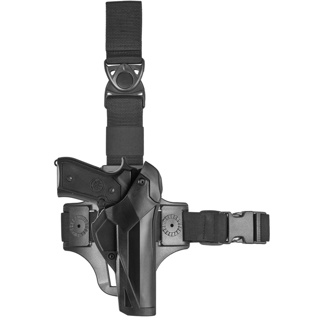 Vega Holster Oberschenkelholster Cama All One Compact Beretta & Glock - schwarz - Glock 17/18/22/31/37