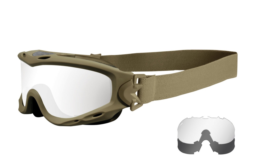 Wiley X Spear Schutzbrille Grau/Klar - tan