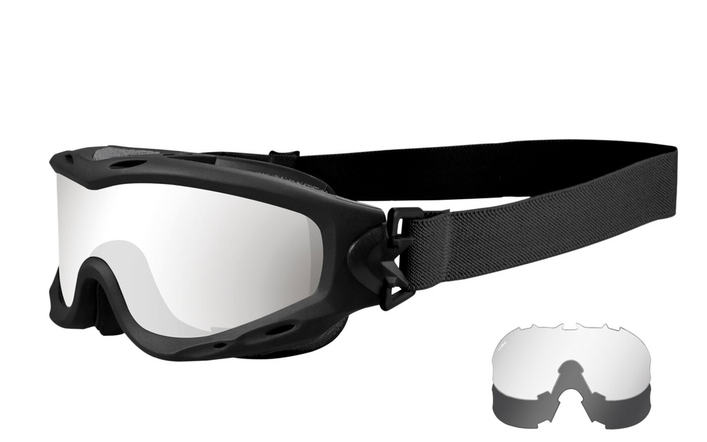 Wiley X Spear Schutzbrille Grau/Klar - schwarz