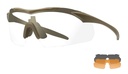 Wiley X Vapor Comm 2.5 Sonnenbrille Set Grau/Klar/Orange - grün