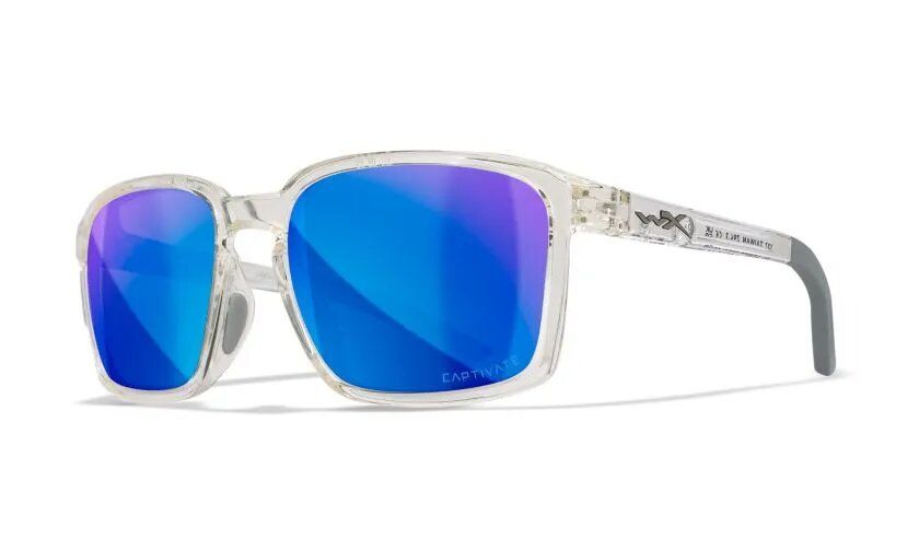 WileyX Sonnenbrille WX Alfa, blau-glänzend transparent