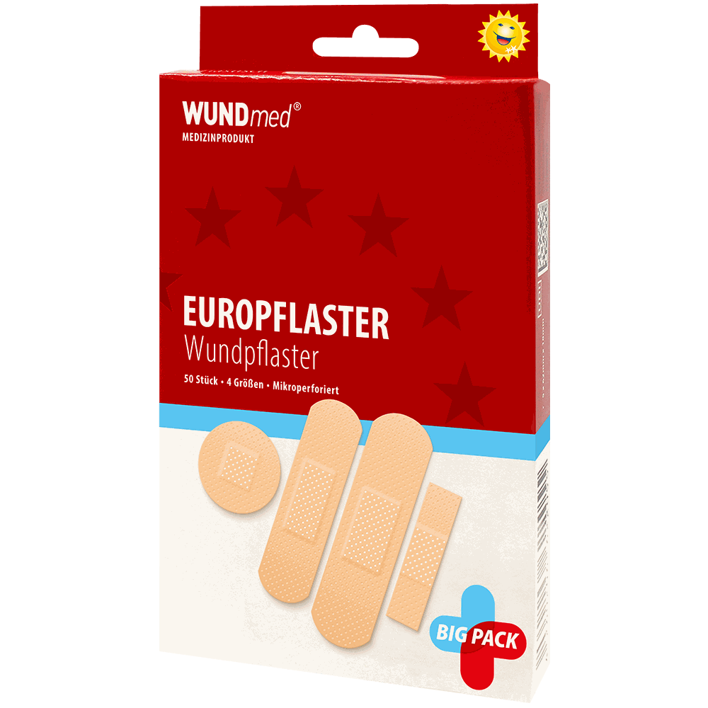 Wundmed Europflaster in 4 Grössen - 50Stk