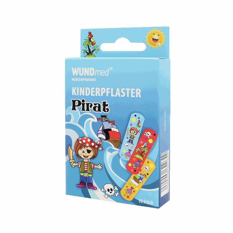 Wundmed Kinderpflaster Pirat - 10Stk