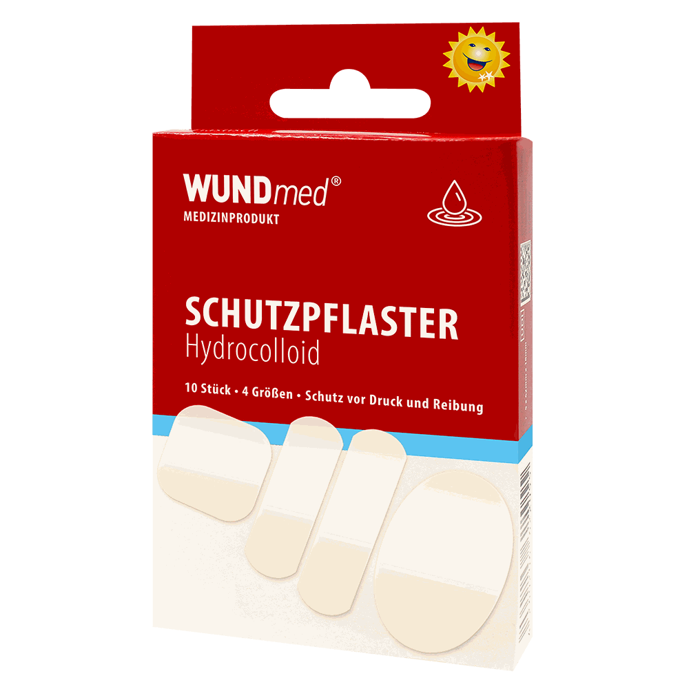 Wundmed transparente Schutzpflaster Hydrocolloid in 4 Grössen - 10Stk