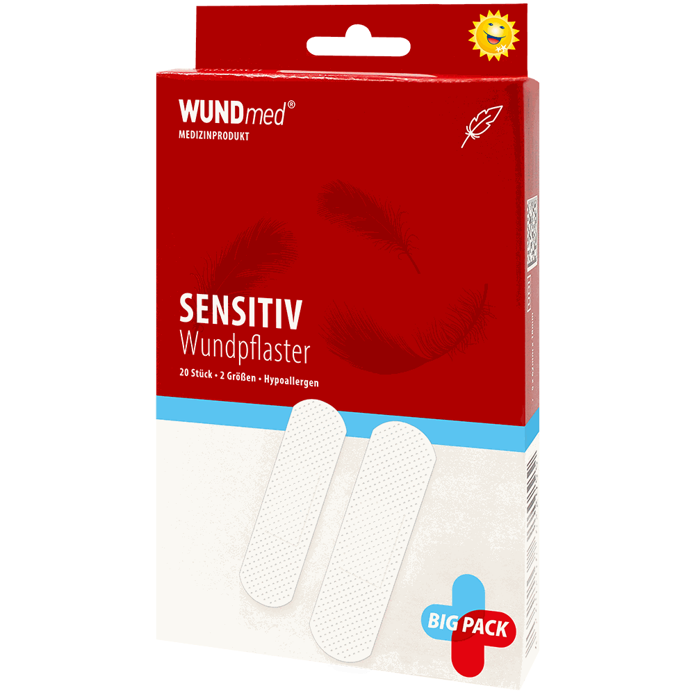 Wundmed Wundpflaster Sensitive in 2 Grössen - weiss - 20Stk