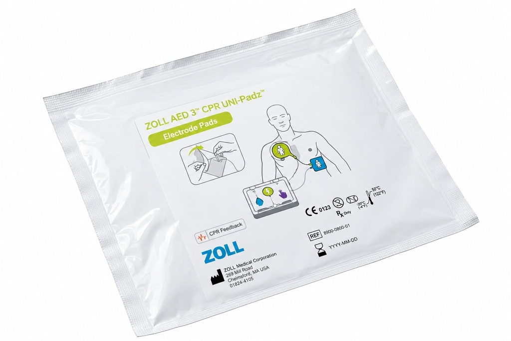 Zoll AED 3 Demo-Ersatzklebepads (8)