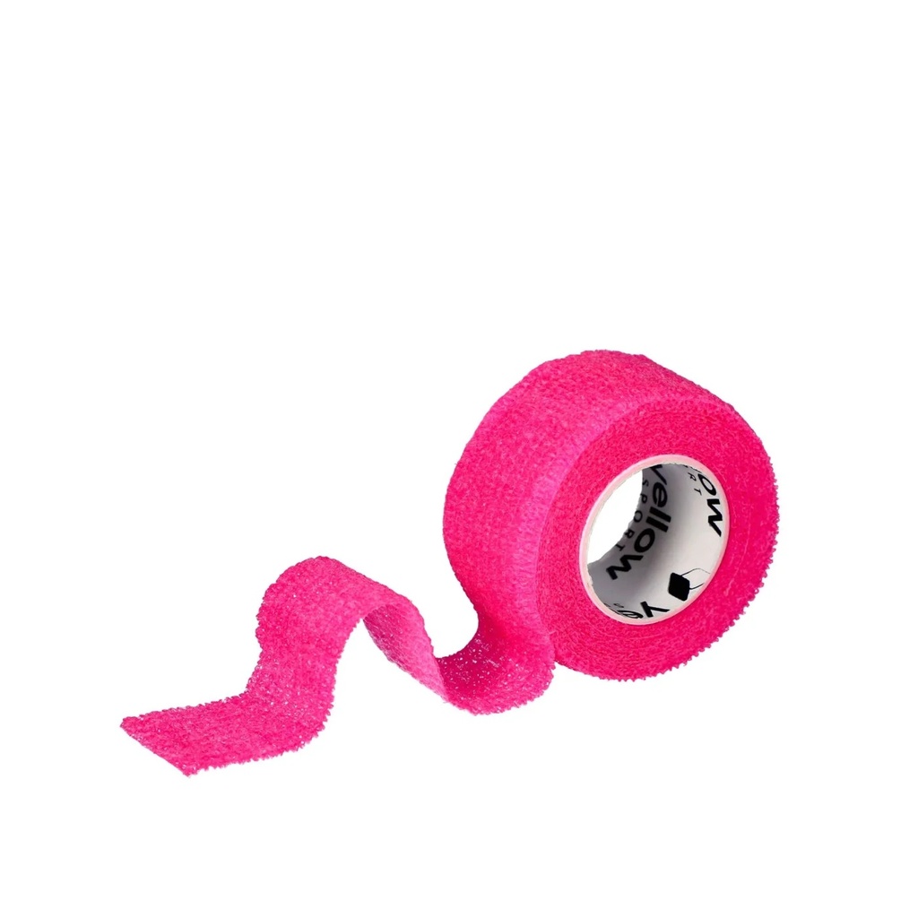 Kohäsive selbsthaftende Fixierbinde 2.5cmx4.5m, - neonpink