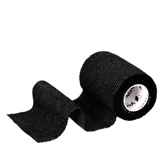 Kohäsive selbsthaftende Fixierbinde 7.5cmx4.5m, - schwarz