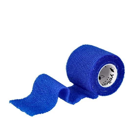 Kohäsive selbsthaftende Fixierbinde 5cmx4.5m, - blau