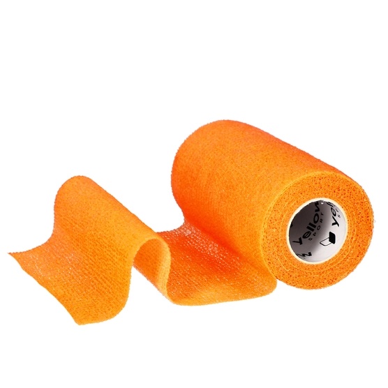Kohäsive selbsthaftende Fixierbinde 10cmx4.5m, - neonorange