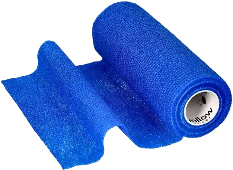 Kohäsive selbsthaftende Fixierbinde 15cmx4.5m, - blau