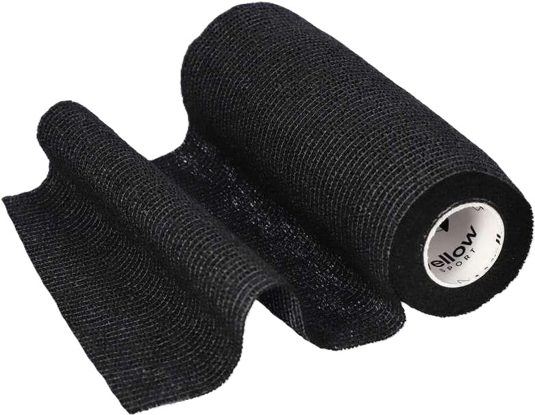 Kohäsive selbsthaftende Fixierbinde 15cmx4.5m, - schwarz